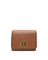 Mulberry Plaque Small French Wallet, front view